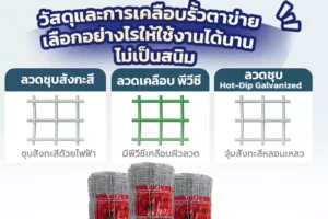 เลือกวัสดุและการเคลือบรั้วตาข่าย