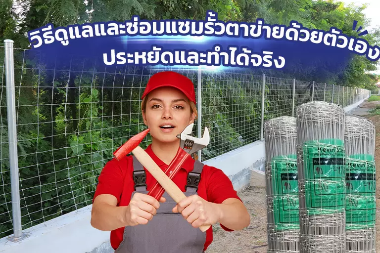 วิธีดูแลและซ่อมแซมรั้วตาข่ายด้วยตัวเอง ประหยัดและทำได้จริง
