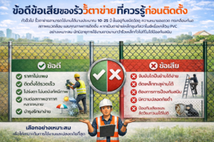 ข้อดีข้อเสียของรั้วตาข่ายที่ควรรู้ก่อนติดตั้ง