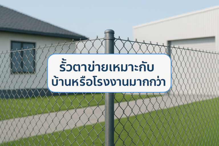 รั้วตาข่ายเหมาะกับบ้านหรือโรงงานมากกว่า
