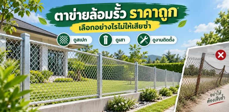 ตาข่ายล้อมรั้ว ราคาถูก เลือกอย่างไรไม่ให้เสียซ้ำ