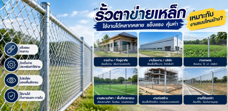 รั้วตาข่ายเหล็ก เหมาะกับงานแบบไหนบ้าง