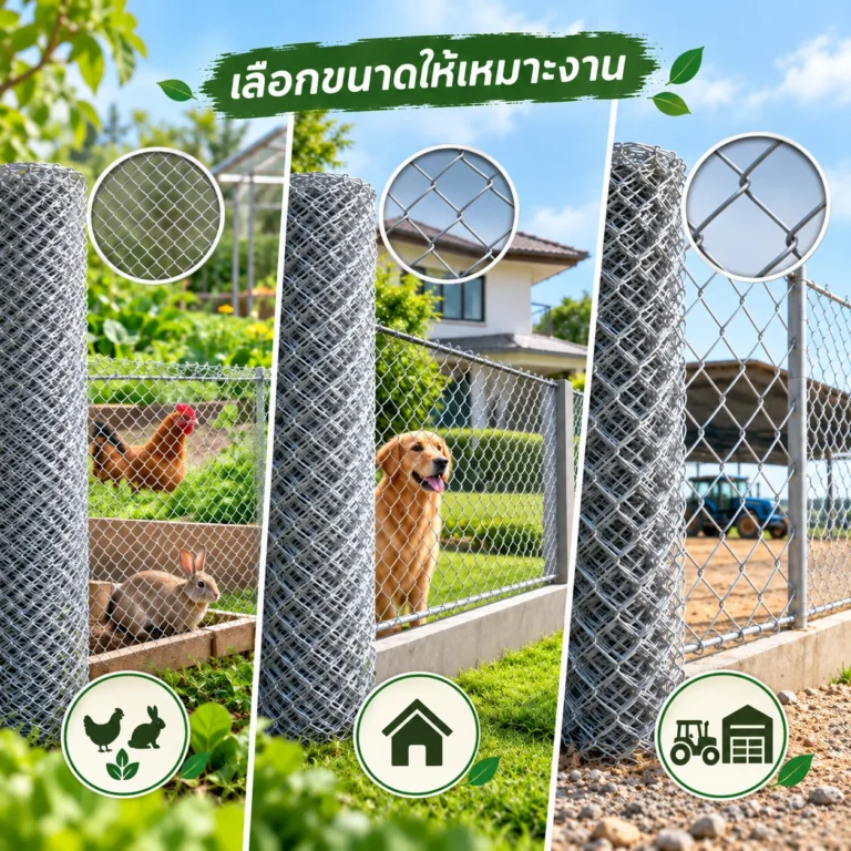 ลวดตาข่ายถักขนาด เลือกยังไงให้เหมาะงาน
