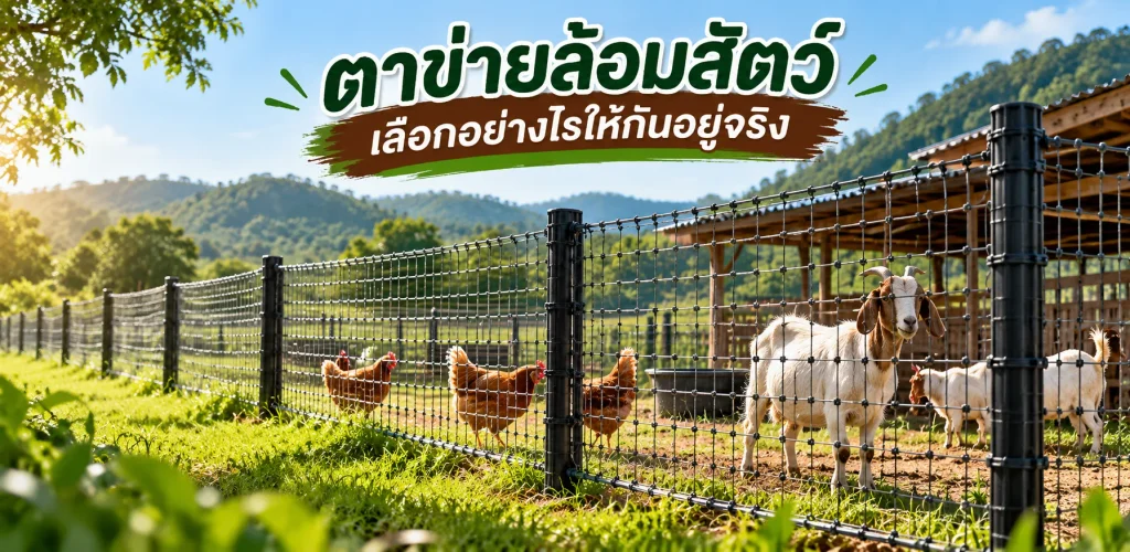 ตาข่ายล้อมสัตว์ เลือกอย่างไรให้กันอยู่จริง