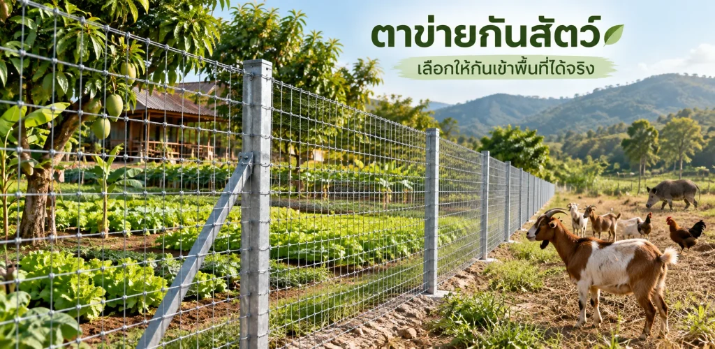ตาข่ายกันสัตว์ เลือกให้กันเข้าพื้นที่ได้จริง
